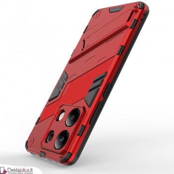 Smūgiams atsparus dėklas su kojele -raudonas (Xiaomi Redmi Note 13 Pro 5G/Poco X6 5G) Smūgiams atsparus dėklas su kojele -raudonas (Xiaomi Redmi Note 13 Pro 5G/Poco X6 5G)
